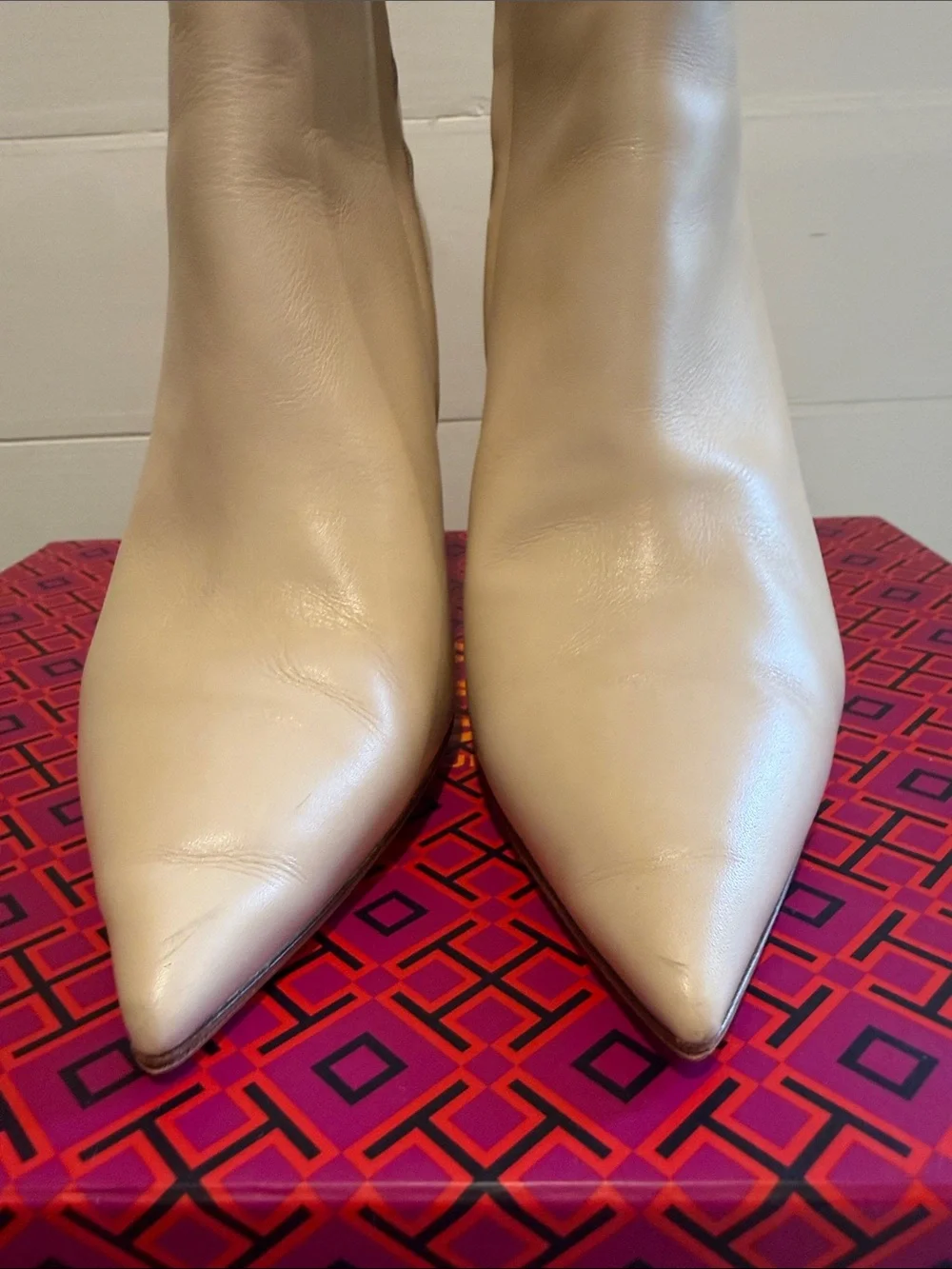 Tory Burch Gigi 70mm Stretch Ankle Boot in Dulce De Leche Size 7.5